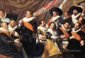 Banquet des officiers de la Compagnie de la Garde civique de St George 1 portrait Siècle d’or néerlandais Frans Hals